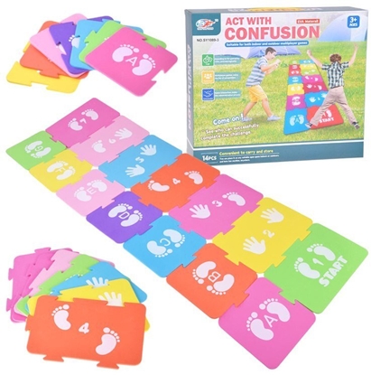 Picture of Jokomisiada Dynamiczna gra ruchowa Dziaaj z zamieszaniem - piankowe puzzle ZA5611 EDUKAMP
