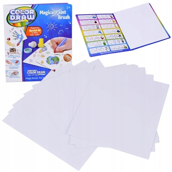Picture of Jokomisiada Papier do malowania Color Draw zapas 18 arkuszy do pdzla LED ZA6166