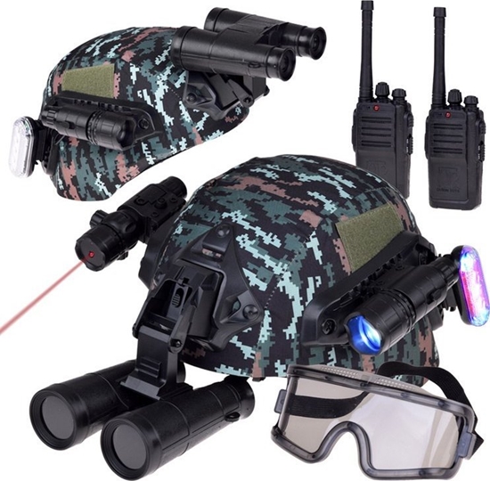 Picture of Jokomisiada Zestaw dla onierza hem lornetka laser lampka walkie talkie moro ZA5310