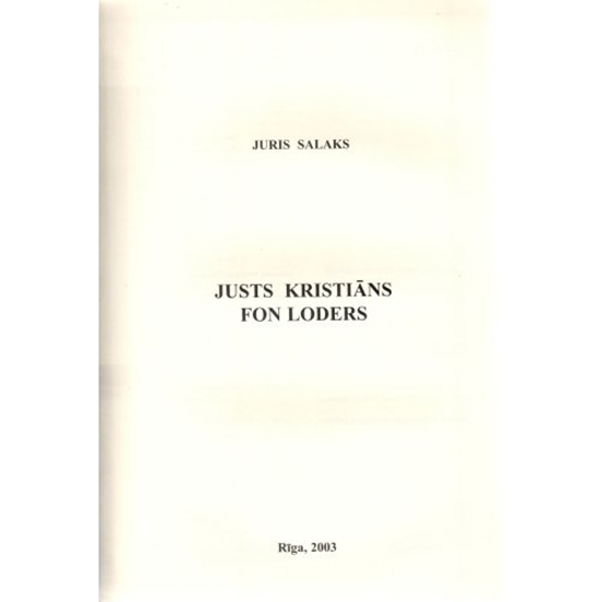 Picture of Justs Kristiāns Fon Loders