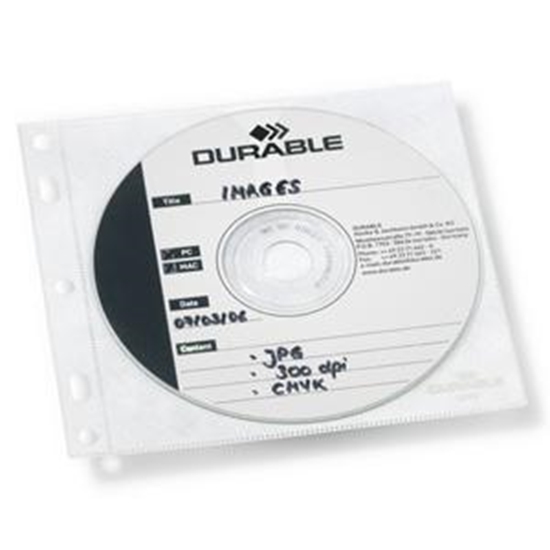 Изображение Kabatas CD/DVD diskiem, ar perforāciju, 10 gab.,