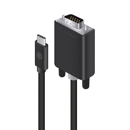 Изображение Kabel USB Alogic USB-C - D-Sub (VGA) 2 m Czarny (ELUCVG-02RBLK)