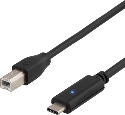 Picture of Kabel USB Deltaco USB-B - USB-B 2 m Czarny (USBC-1016)