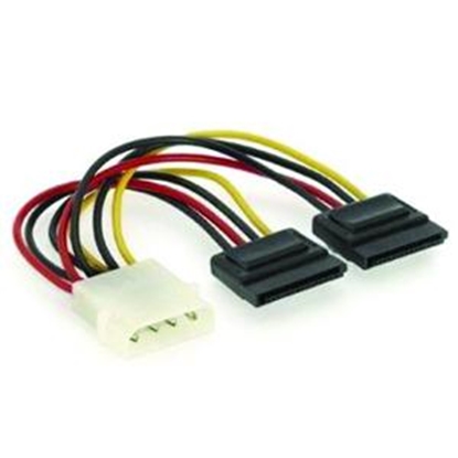 Изображение Kabelis Y-power 2xSerial ATA 15cm. Gembird