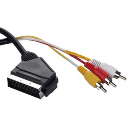 Attēls no Kabelis SCART/3RCA 1.8m. Gembird CCV-519