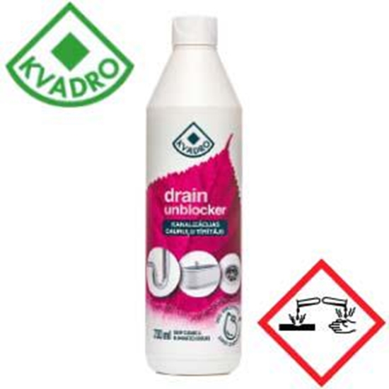 Изображение Kanalizācijas cauruļu tīrītājs, 730ml, KVADRO