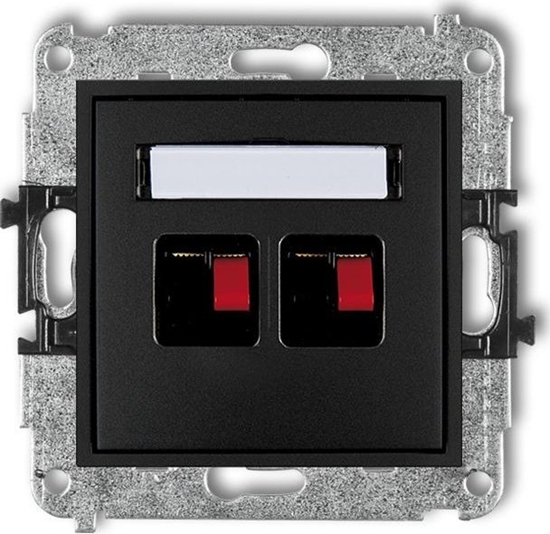 Picture of Karlik MINI Gniazdo gonikowe podwójne czarny mat 12MGG-2