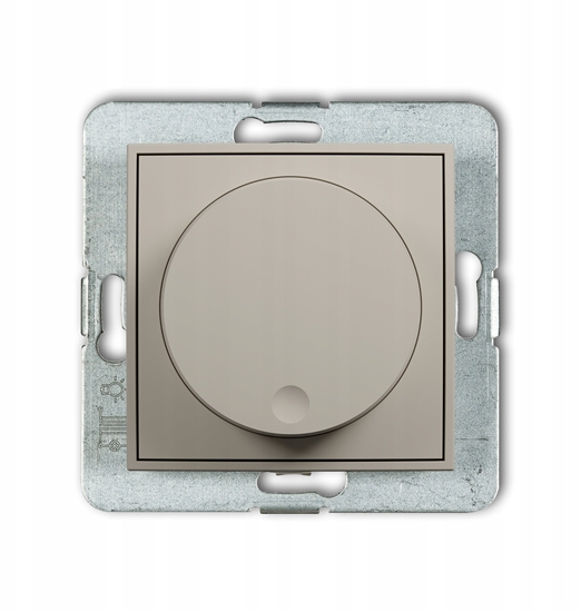 Picture of Karlik MINI Mechanizm elektroniczny regulator owietlenia przyciskowo-obrotowy do lamp LED taupe 60MRO-2