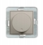 Picture of Karlik MINI Mechanizm elektroniczny regulator owietlenia przyciskowo-obrotowy do lamp LED taupe 60MRO-2