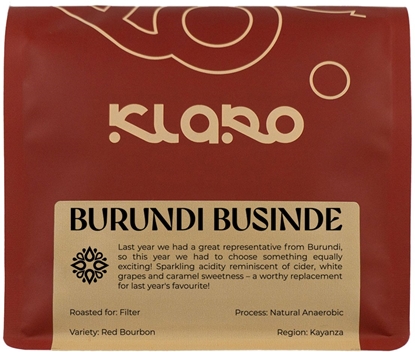 Attēls no Kawa ziarnista Klaro Klaro - kawa ziarnista Burundi Businde Anaerobic Natural Filter 200 g