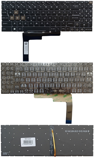 Picture of Keyboard MSI: GL76, GL66, GF76, GF66, with RGB backlit, US