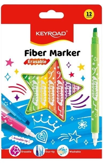 Picture of Keyroad Flamastry KEYROAD Fiber Marker 12 szt. mix kolorów