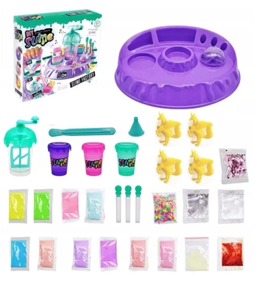 Изображение Kiddyz DIY SLIME FACTORY: LARGE SET WITH GLITTER AND FIGURINES FOR MAKING SLIME