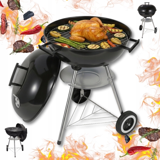Picture of KingHoff GRILL WGLOWY Z POKRYW 41cm KINGHOFF KH-2033