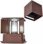 Изображение Kinkiet Ledline cienny zewntrzny lampion CUBE G9 IP65 regulowanego kta wiecenia kolor corten 221079 (5905378221079)