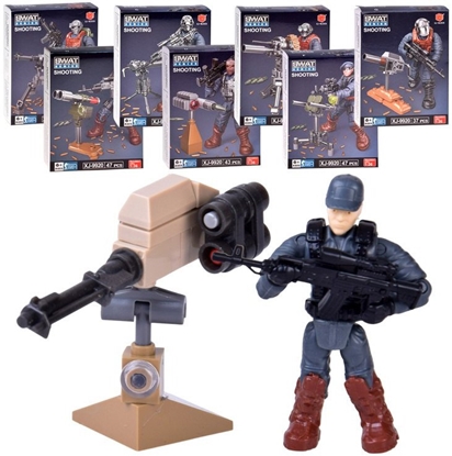 Изображение Klocki policjant SWAT ruchoma figurka onierzyk model do zoenia ZA5724 EDUKAMP