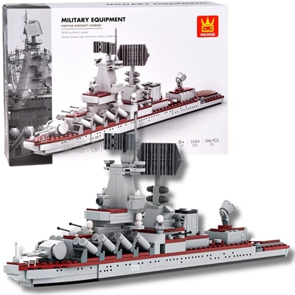 Изображение Klocki techniczne Statek Okrt Wojskowy krownik Varyag 396 eleZA5674 EDUKAMP