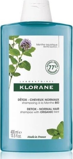 Изображение Klorane Aquatique Mint Detox Shampoo 400ml