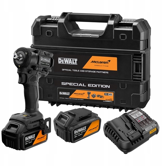 Изображение Klucz udarowy Dewalt DEWALT KLUCZ UDAROWY 1/2" 18V DCF92MP2T 406Nm 2x5,0Ah MCLAREN