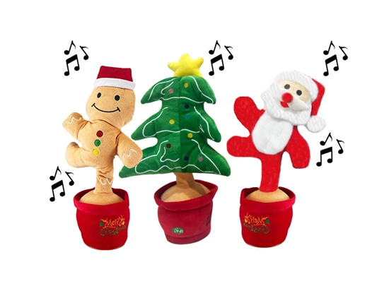 Picture of Koala Games G2585 Christmas Danging, Singins  & Lighting Plushes 36 cm
