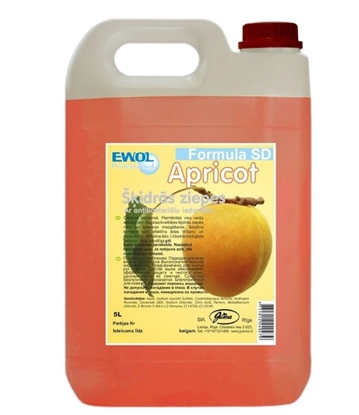Picture of Komplekts: šķidrās ziepes EWOL APRICOT 5L ar dozatoru FED2010