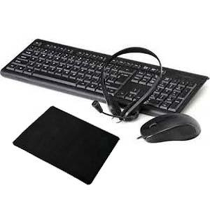 Picture of Komplēkts 4in1 tastatūra/pele/austiņas/paliktnis