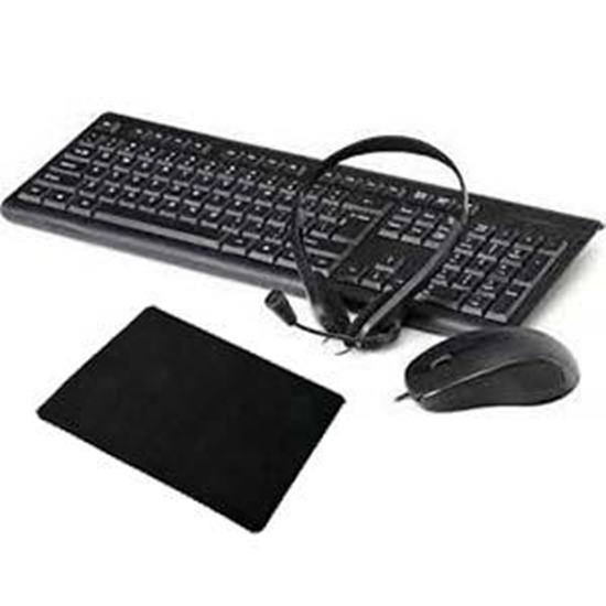 Picture of Komplēkts 4in1 tastatūra/pele/austiņas/paliktnis