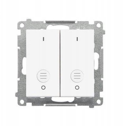 Изображение Kontakt-Simon cznik podwójny moduowy 16 AX, 250 V~, szybkozcze matowy biay TW22A.01/111