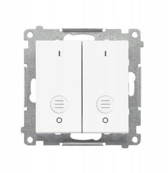 Изображение Kontakt-Simon cznik podwójny moduowy 16 AX, 250 V~, szybkozcze matowy biay TW22A.01/111