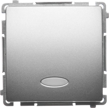 Attēls no Kontakt-Simon Przycisk dzwonek Simon Basic pojedynczy z podwietleniem 10AX 250V satynowy (BMD1L.01/29)