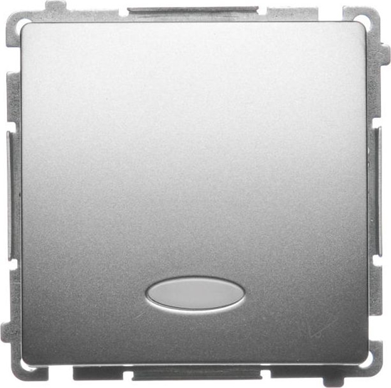 Picture of Kontakt-Simon Przycisk dzwonek Simon Basic pojedynczy z podwietleniem 10AX 250V satynowy (BMD1L.01/29)