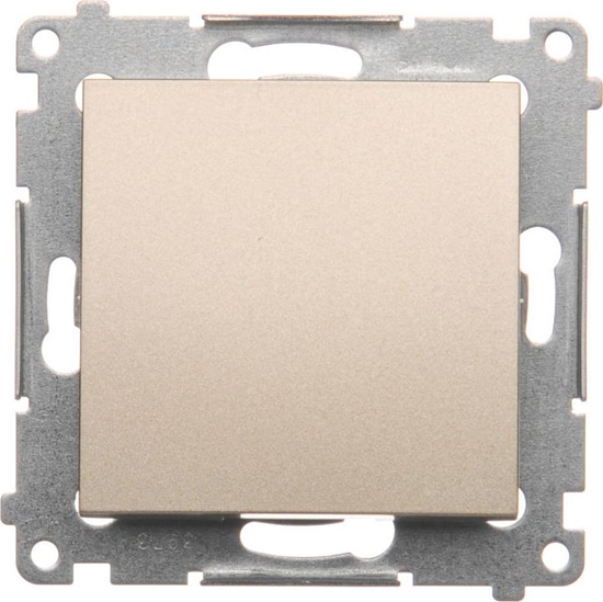 Picture of Kontakt-Simon Przycisk pojedynczy zwierny 16AX 250V zoty mat (DP1A.01/44)