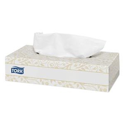 Picture of Kosmētiskās salvetes Tork Premium, ExtraSoft, 100 salvetes, 2 slāņi, baltas  (30gab./iep.)