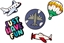 Изображение krainaGSM Sticker 3D Travel zestaw 5 szt
