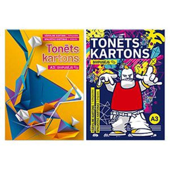 Picture of Krāsains kartons A3, 8 krāsas, divpusējs