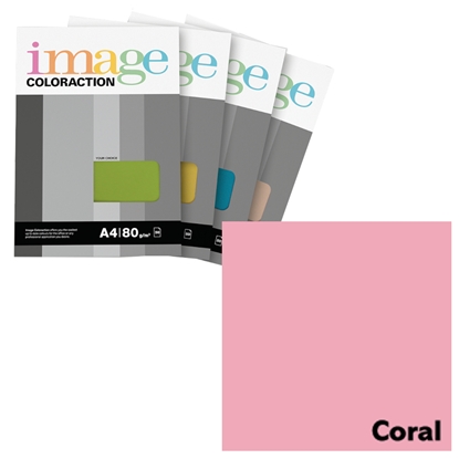 Picture of Krāsains papīrs A4, 50 loksnes, 80g/m2, gaiši rozā krāsa, Image Coloraction