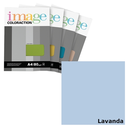 Picture of Krāsains papīrs A4, 50 loksnes, 80g/m2, lavandas krāsa, Image Coloraction