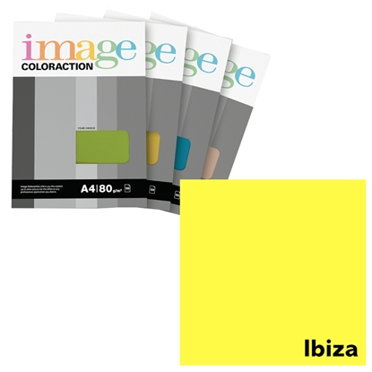Picture of Krāsains papīrs A4, 50 loksnes, 80g/m2, neona dzeltena krāsa, Image Coloraction