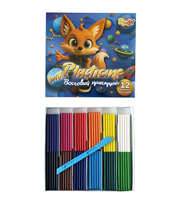 Attēls no Krāsains plastilīns RUDIX, 12 gab., 20g