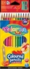 Изображение Krāsanie zīmuļi COLORINO Kids 12+1 krāsas, zelta/sudraba, trīsstūra formas
