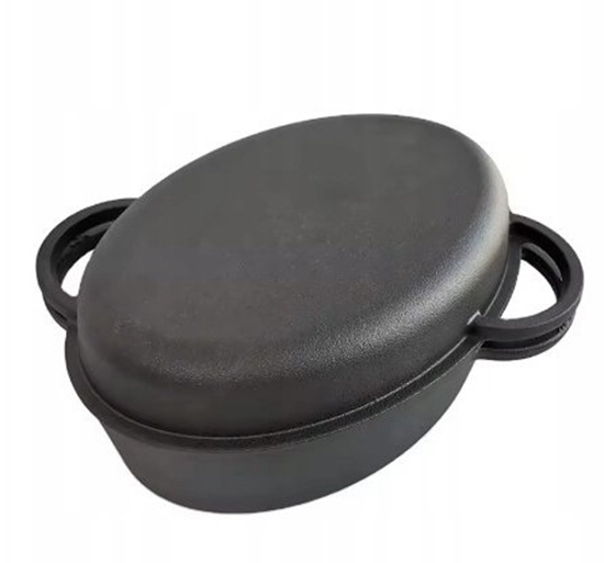 Picture of KRISBERG Brytfanna eliwna z pokryw grillow, 2w1, 6.4L, 34cm KRISBERG KS-7740