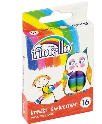 Изображение Krītiņi vaska 16 krāsas Fiorello