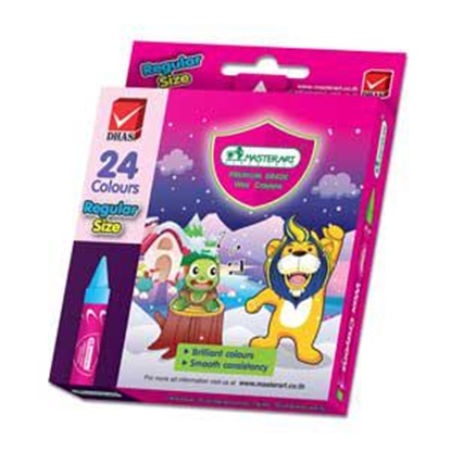 Изображение Krītiņi vaska 24 krāsas MASTERART