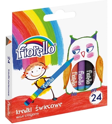 Изображение Krītiņi vaska 24 krāsas, Fiorelloˇ
