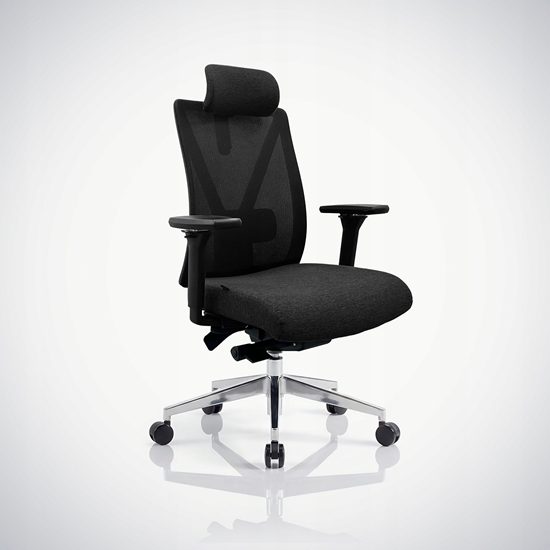 Picture of Krzeso biurowe Jan Nowak JAN NOWAK Fotel biurowy ergonomiczny czarny z siatk VECTOR