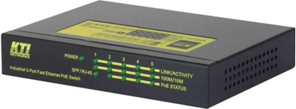 Picture of Kti Networks INDUSTRIAL 10/100 5 PRT POE+
