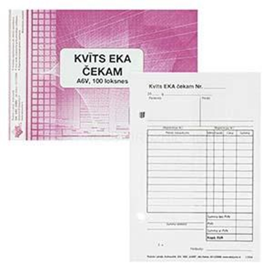 Изображение Kvīts EKA čekam A6V