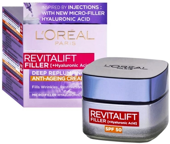 Picture of L´Oréal Paris Revitalift Filler Hyaluronic Acid Anti-Wrinkle Face Cream SPF 50 50 ml