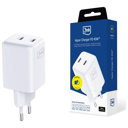 Attēls no Ładowarka sieciowa Hyper Charger PD 45W GaN QC4+ PPS 2C biała 