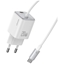 Picture of Ładowarka sieciowa JC Series CC261 20W GaN Fast Charger wbudowanykabel USB-C biały 